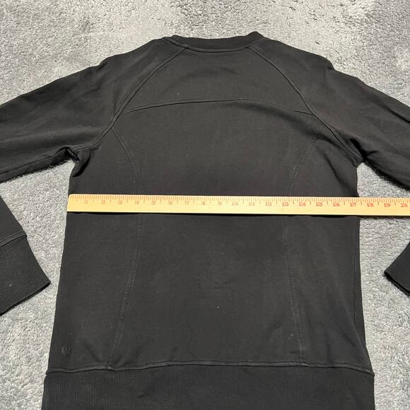Lululemon Sweatshirt Womens 6 Scuba Crew Shirt Black - Picture 5 of 7